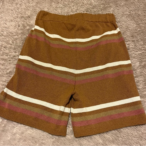 Jen's Pirate Booty/Free People knit sweater Striped Shorts drawsting waist small - Picture 2 of 9